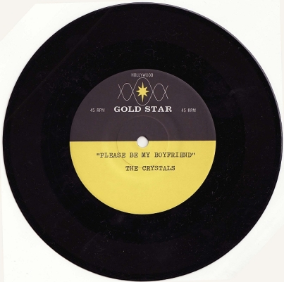 Japanese bootleg of 'Please be my Boyfriend' by the Crystals - made to look like a Gold Star acetate.