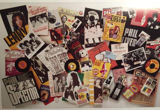 In the book you'll find nice colour inlays like this collage of Spector-related collectibles.