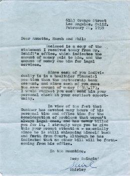 Shirley Spector's letter to the Teddy Bears.