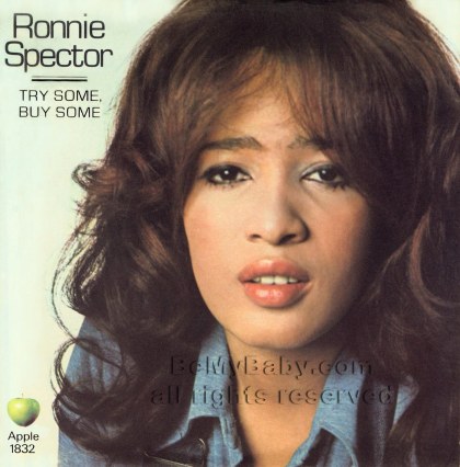 The picture sleeve from Ronnie’s 1971 Apple Records single—an artifact from author Ronnie Spector’s private archive that appears in the newly revised edition of her memoir, Be My Baby.