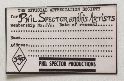 Why, it's an original Membership Card for the PSAS, just waiting to be filled out with my name! Sadly, I've joined the party almost 50 years too late.